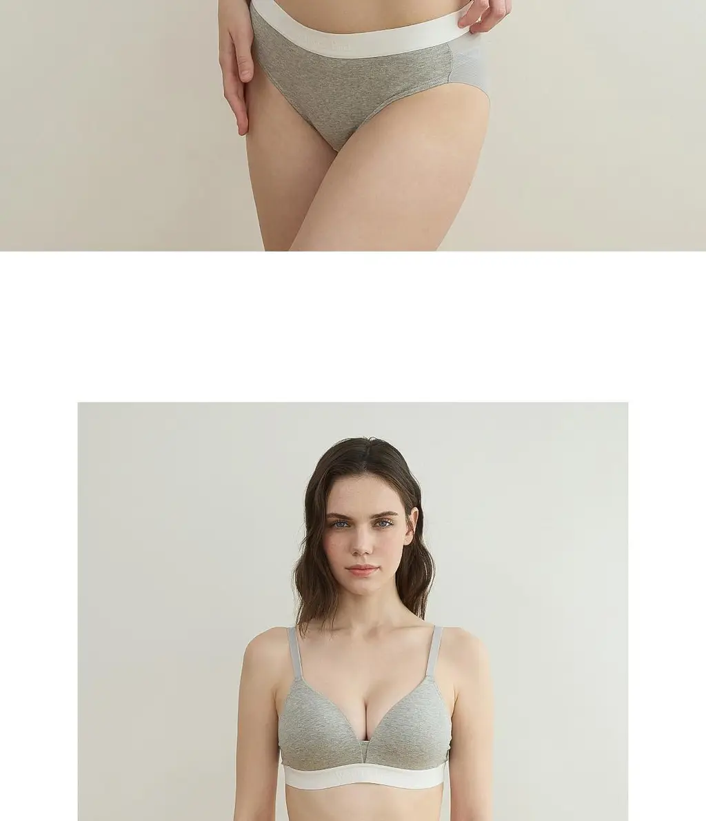 [Wonderbra] 볼륨 스포츠 아웃밴드 노와이어 브라팬티 2종세트 멜란지그레이 WBW5N30_T 상세페이지 22